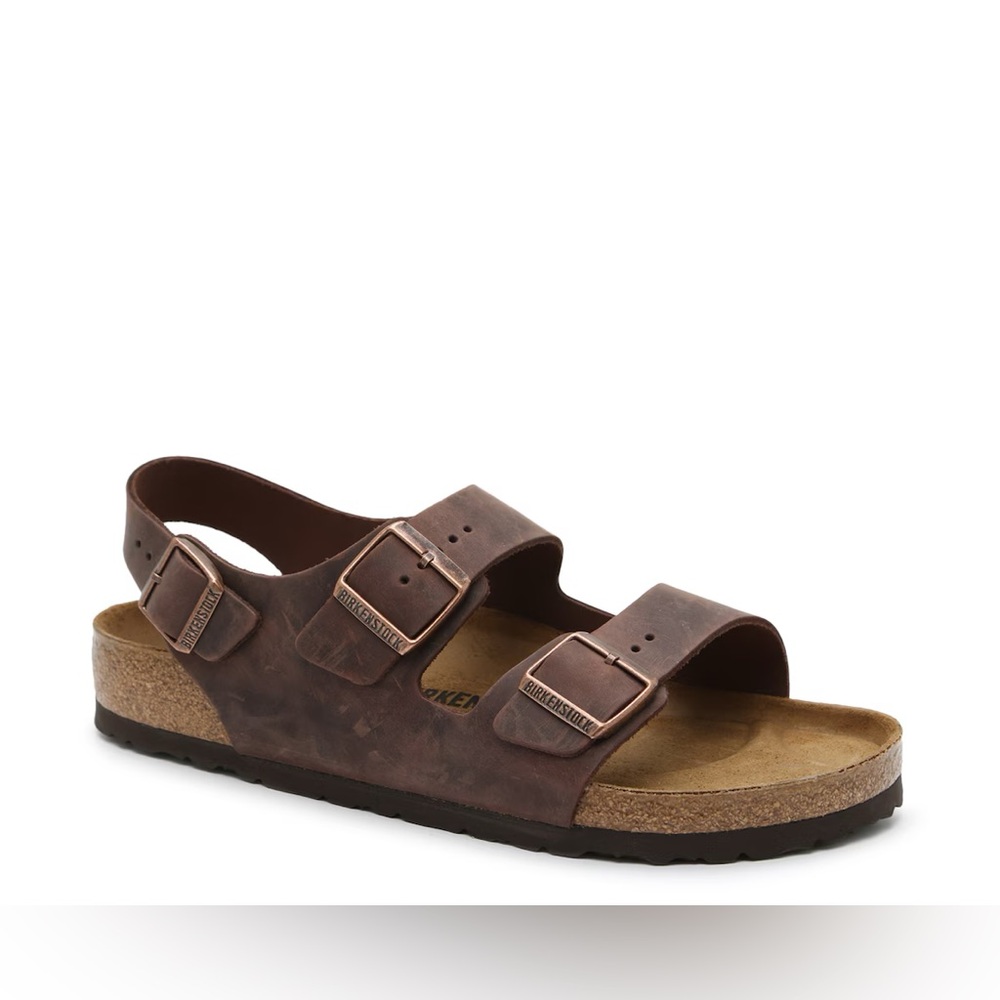 Birkenstocks Milano oiled leather sandal